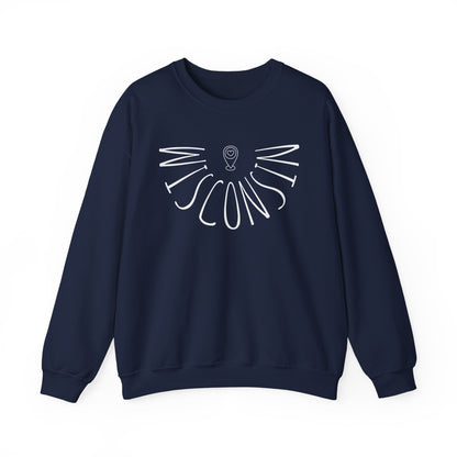 Wisconsin Liquid Letters Graphic Sweatshirt