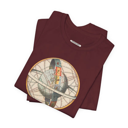 Ptolemaic View of the Universe Illustration 1660 Vintage Graphic T-Shirt