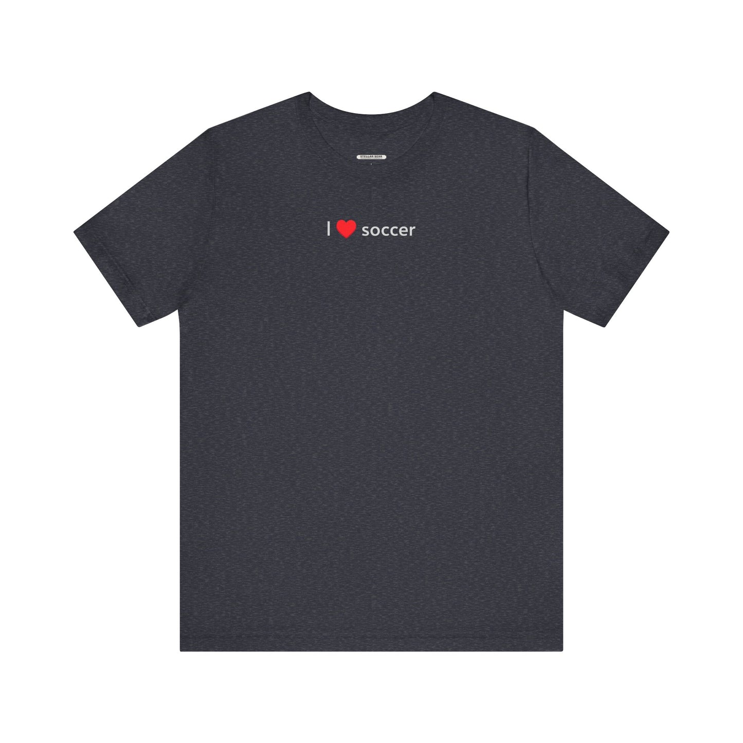 I Love Soccer Minimalist Style T-Shirt