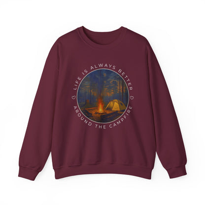 Life is Always Better Around the Campfire Graphic Sweatshirt