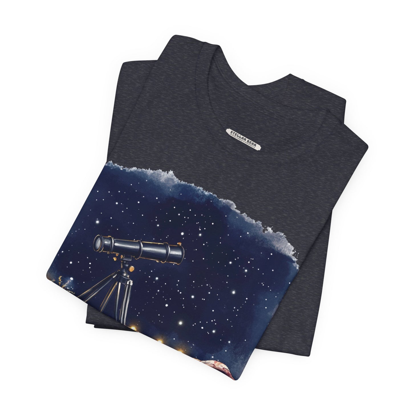 Let's Take a Look Telescope Graphic T-Shirt