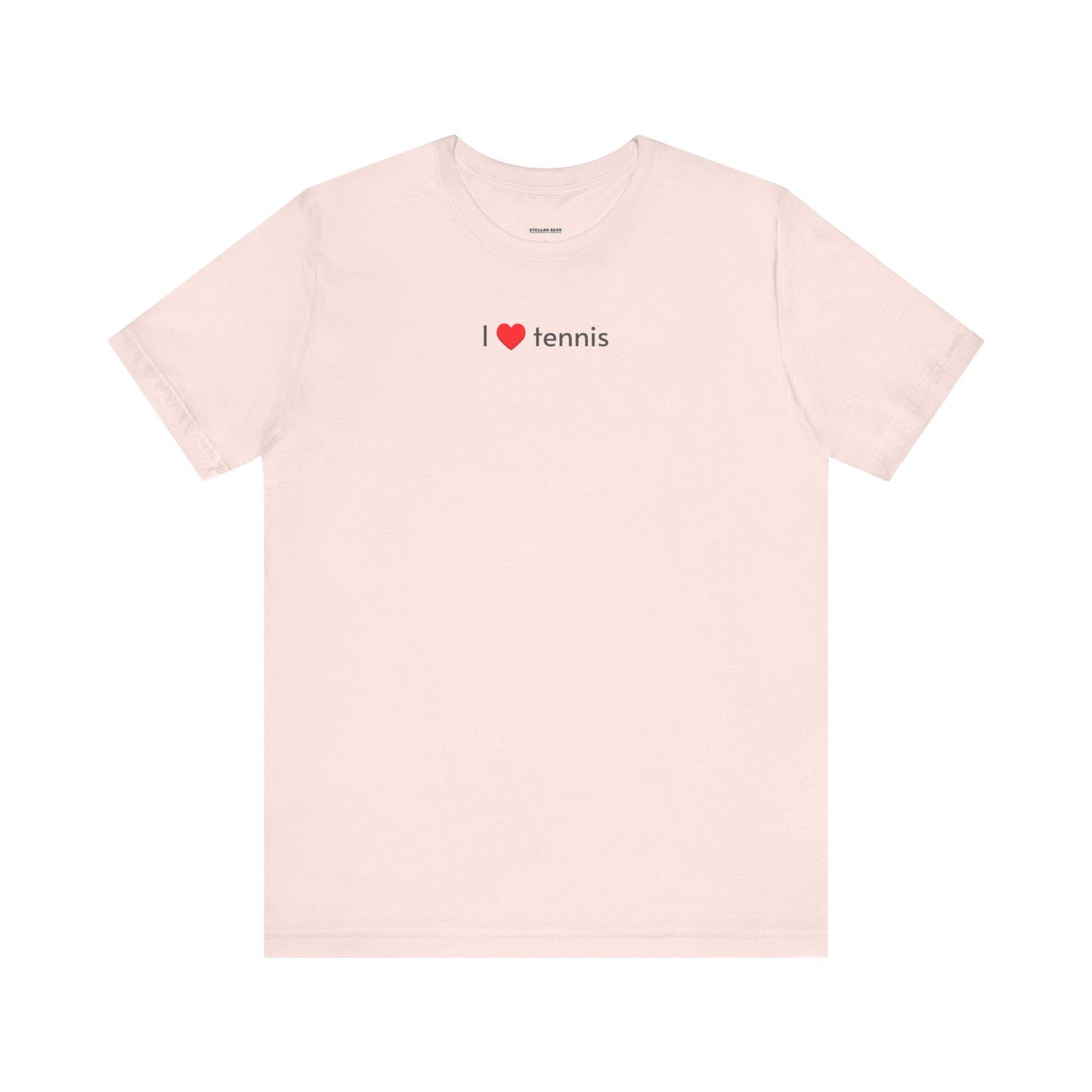 I Love Tennis Minimalist Style T-Shirt