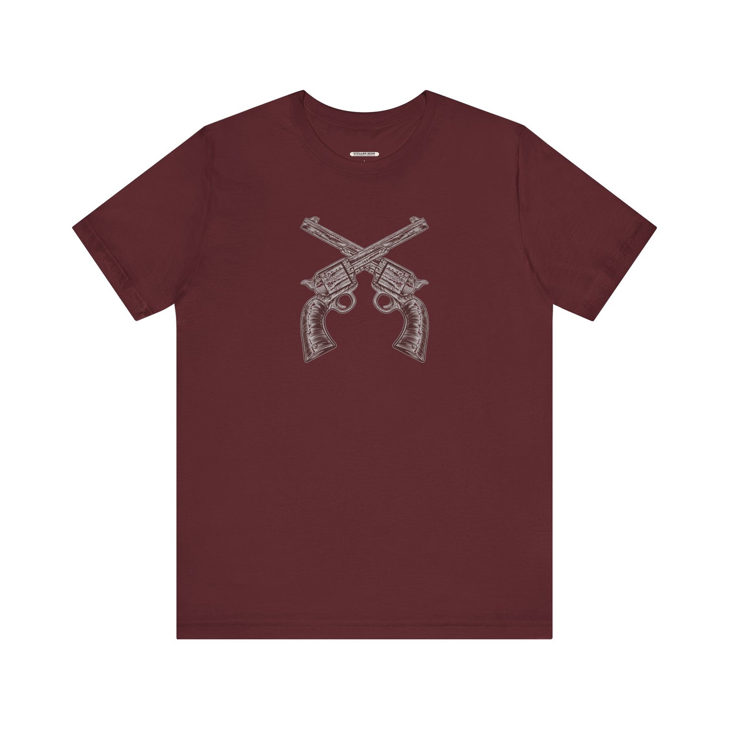 Pistols Crossed Vintage Objects Graphic T-Shirt