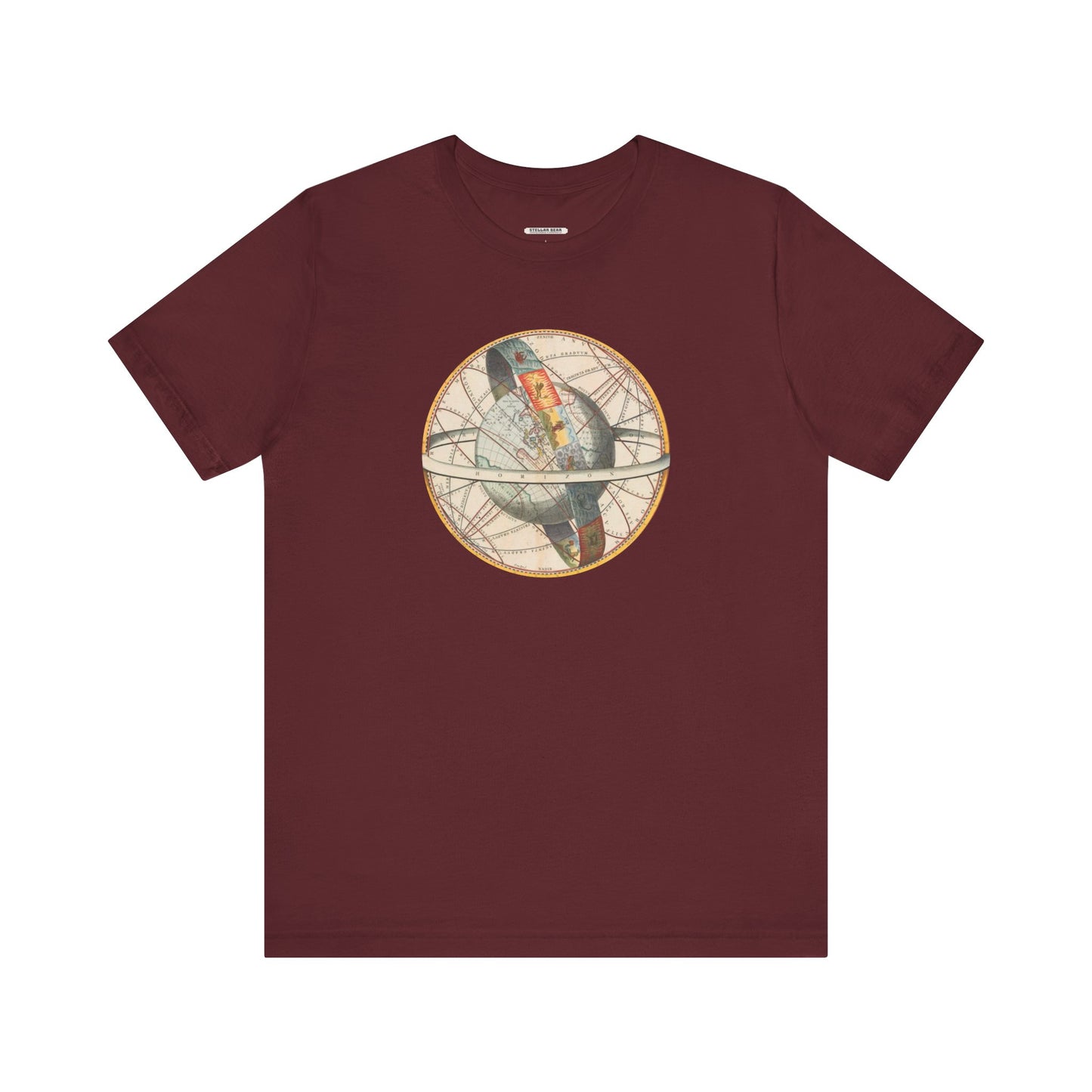 Ptolemaic View of the Universe Illustration 1660 Vintage Graphic T-Shirt