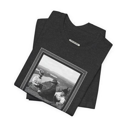 Friends on a Hill with a Camera 1899 Vintage Graphic T-Shirt