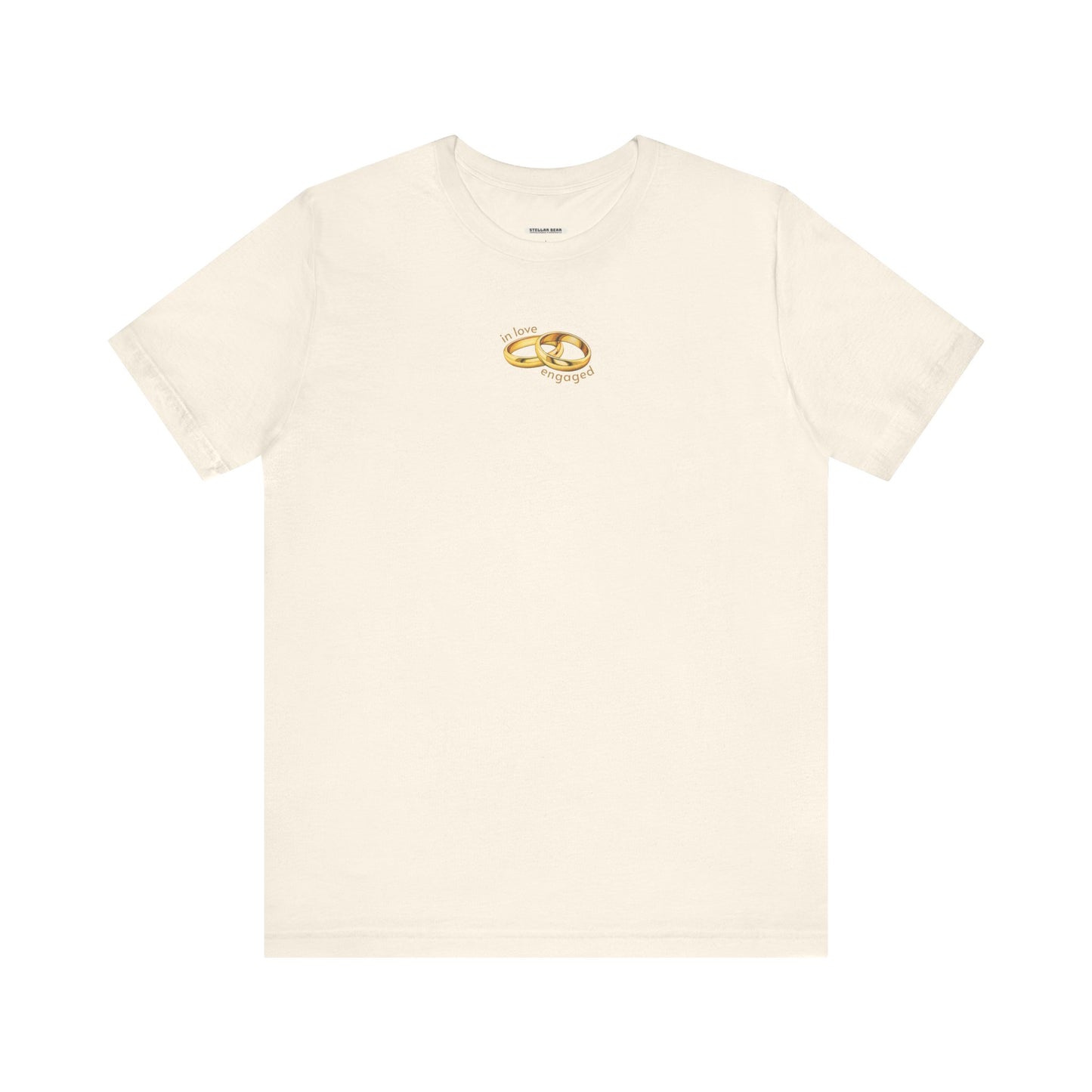 In Love & Engaged Graphic T-Shirt for Engagement Party, Wedding Rehearsal