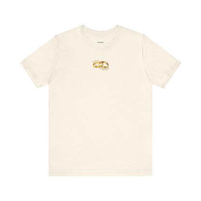 In Love & Engaged Graphic T-Shirt for Engagement Party, Wedding Rehearsal