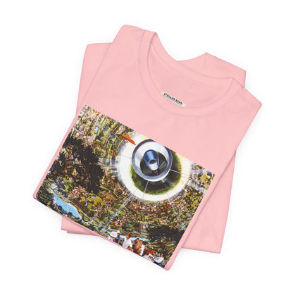 Space Colony's Interior, NASA 1970 Illustration Vintage Graphic T-Shirt