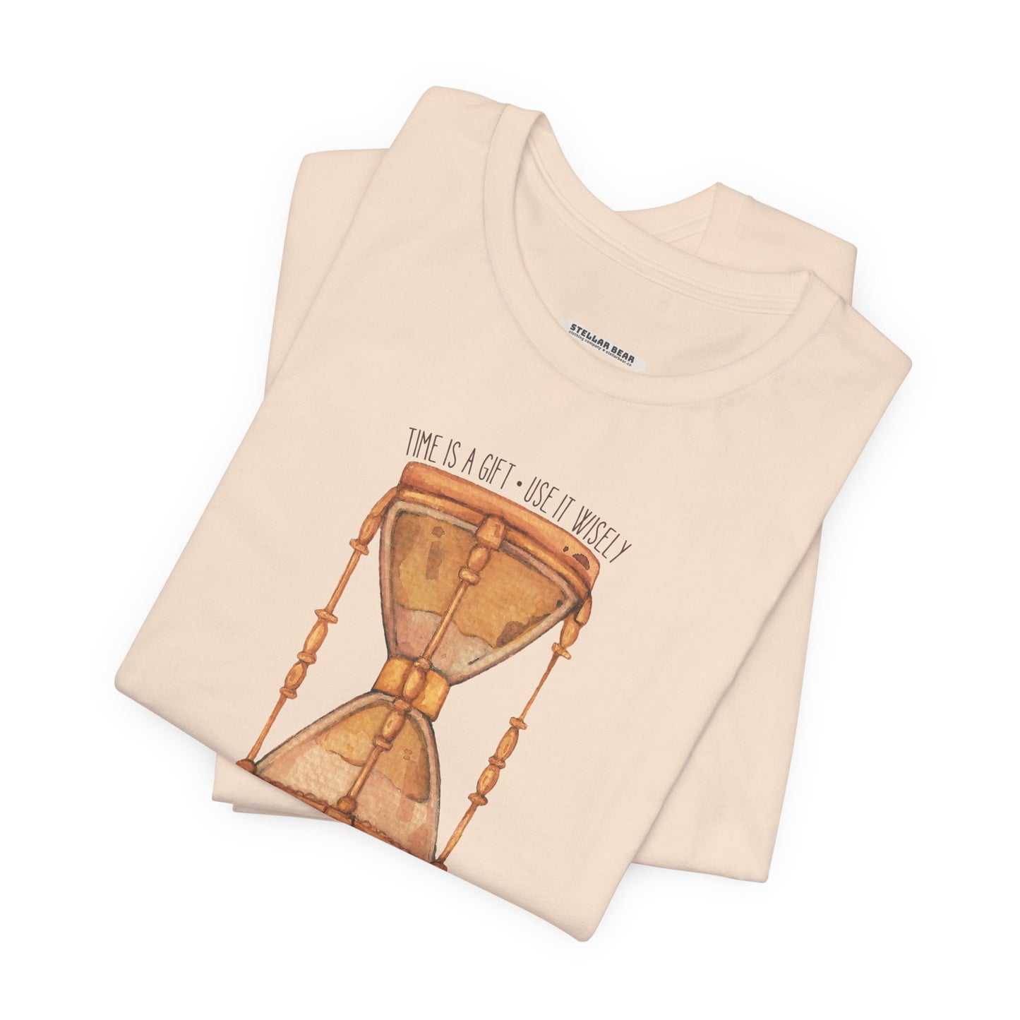 Time is  Gift, Use It Wisely Hourglass Vintage Objects Graphic T-Shirt