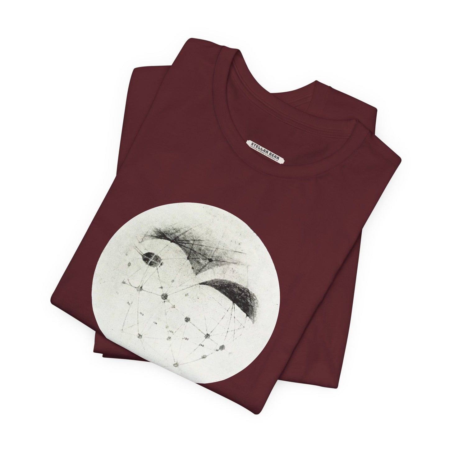 Longitude 120° on the Meridian of Mars 1895 Illustration Vintage Graphic T-Shirt
