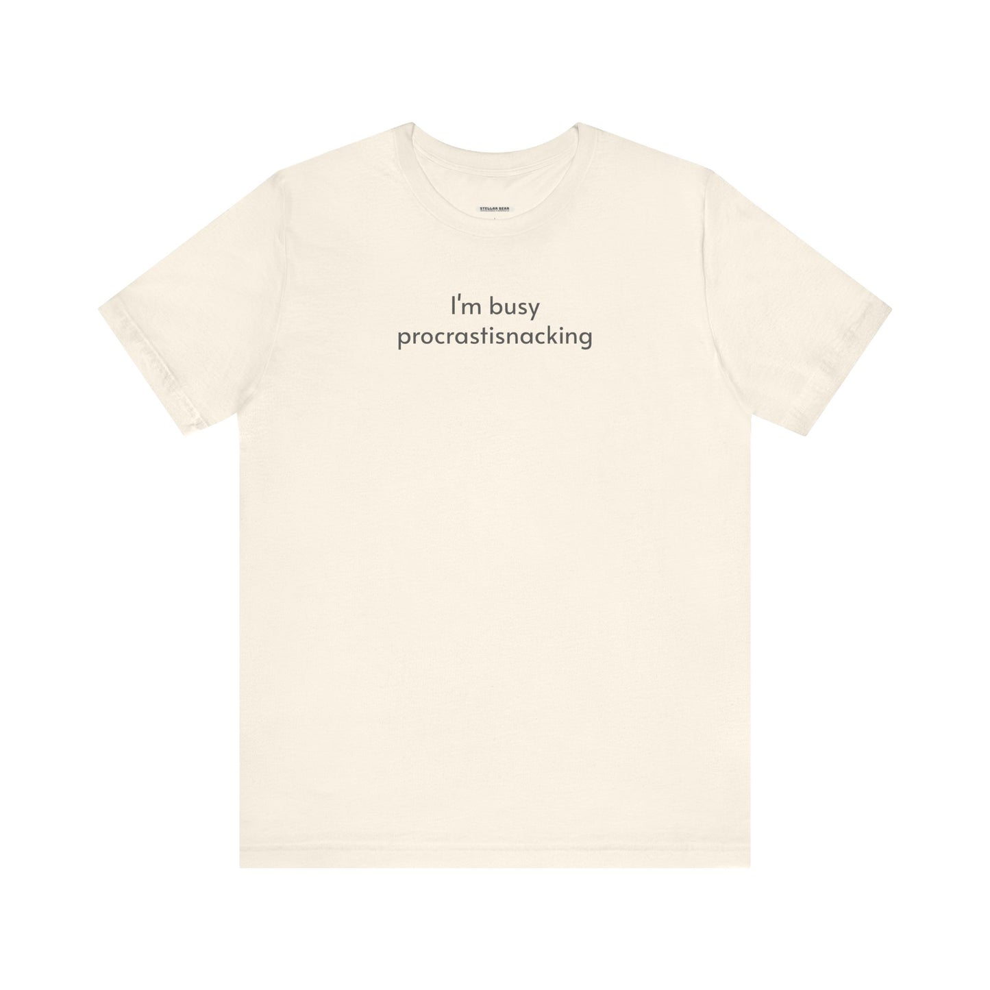 I'm Busy Procrastisnacking Minimalist Style T-Shirt