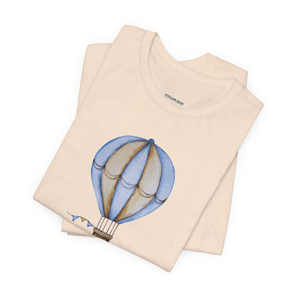 Hot Air Balloon Let's Fly Old-Style Vintage Objects Graphic T-Shirt