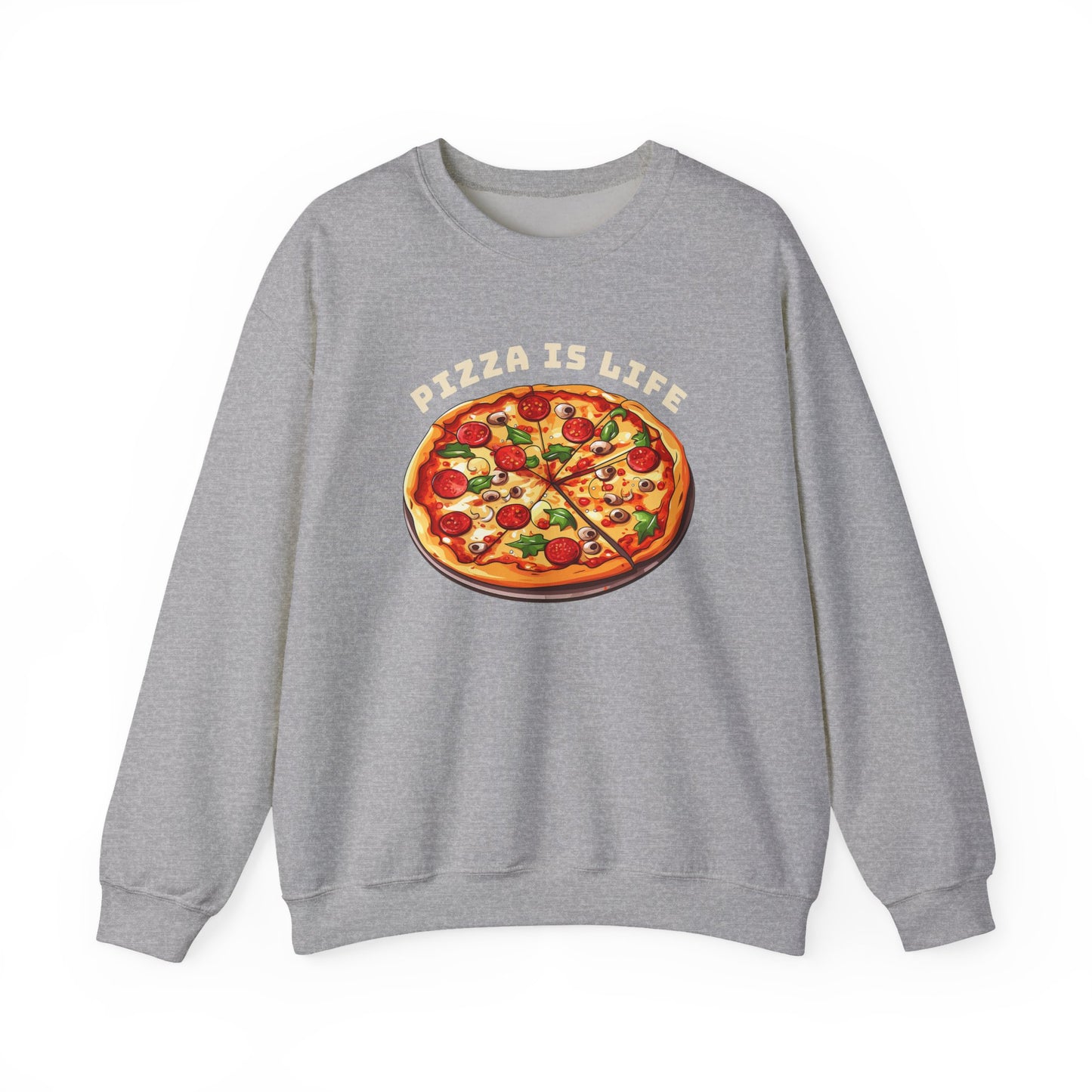 Pizza is Life Graphic Sweatshirt