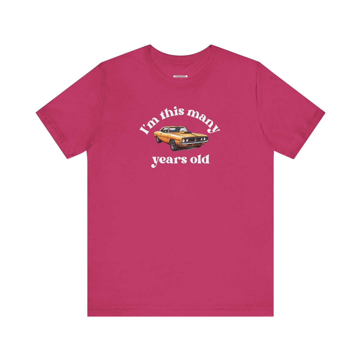 I'm This Many Years Old (Muscle Car) Graphic T-Shirt