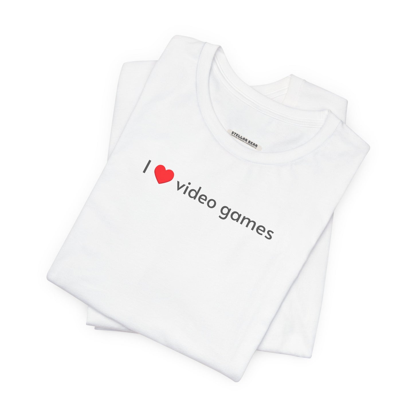 I Love Video Games Minimalist Style T-Shirt