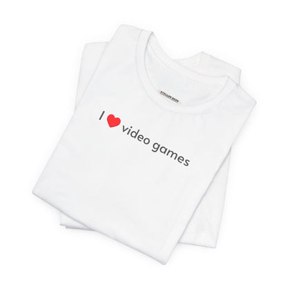 I Love Video Games Minimalist Style T-Shirt