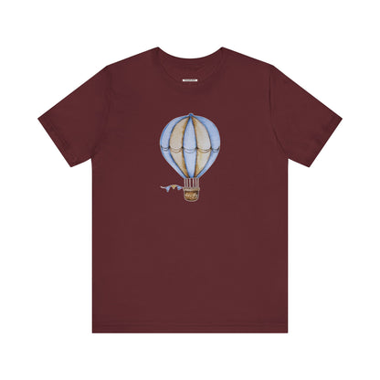 Hot Air Balloon Let's Fly Old-Style Vintage Objects Graphic T-Shirt