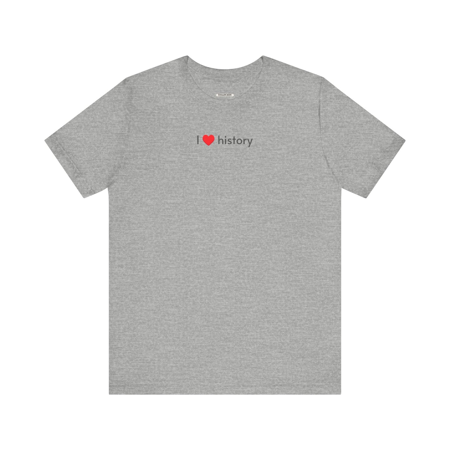 I Love History Minimalist Style T-Shirt