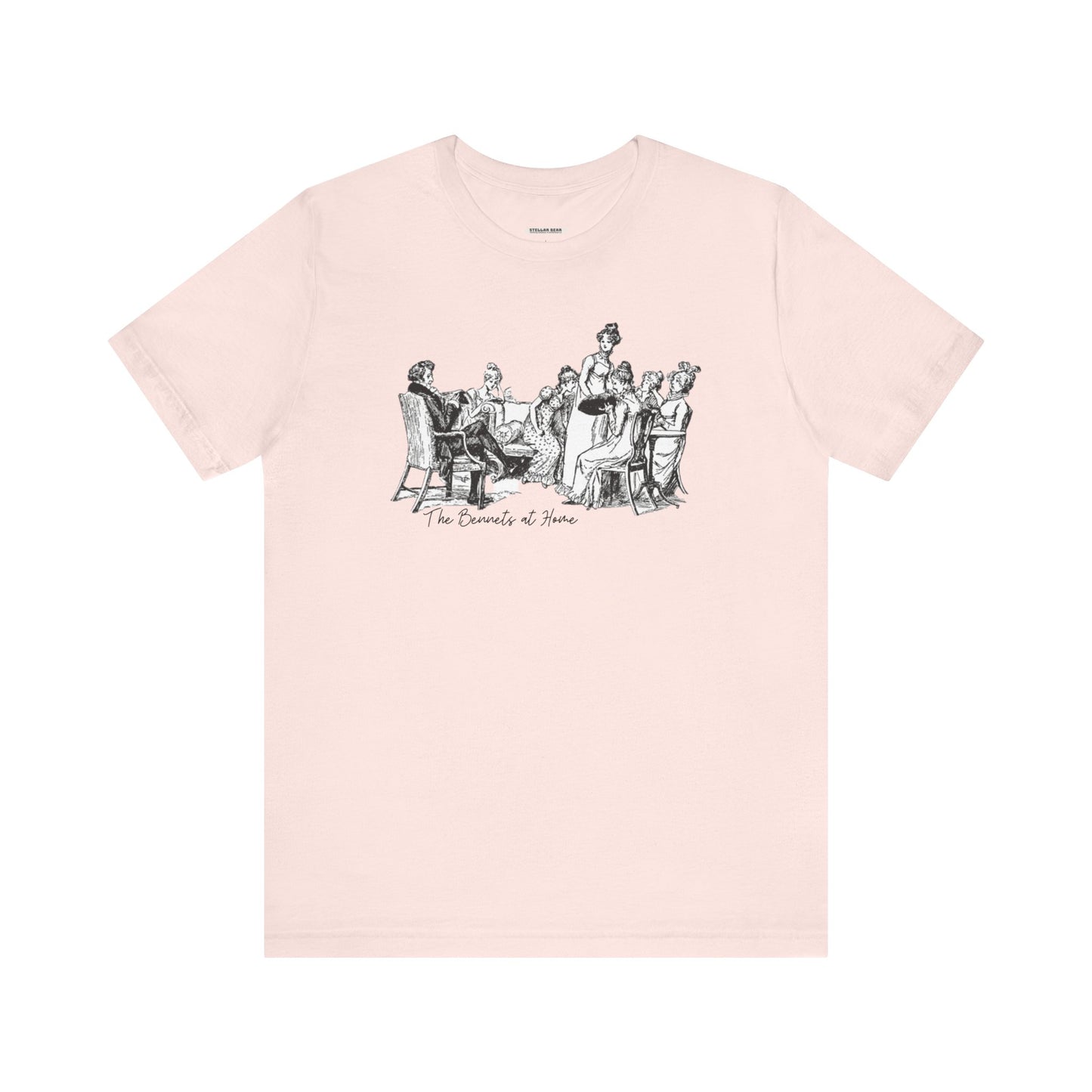 The Bennets at Home, Illustration 1894 Vintage Graphic T-Shirt (Jane Austen)