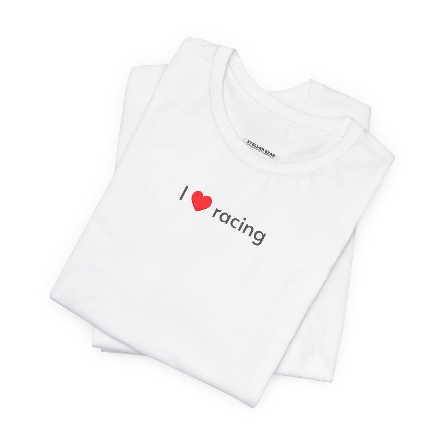 I Love Racing Minimalist Style T-Shirt