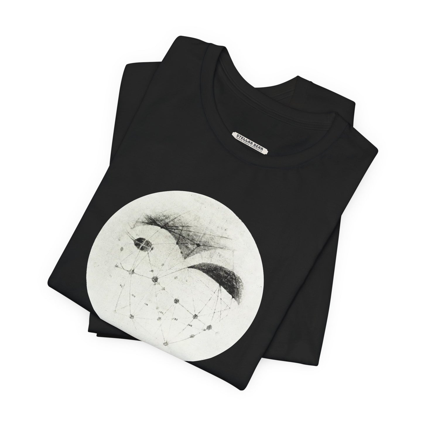Longitude 120° on the Meridian of Mars 1895 Illustration Vintage Graphic T-Shirt