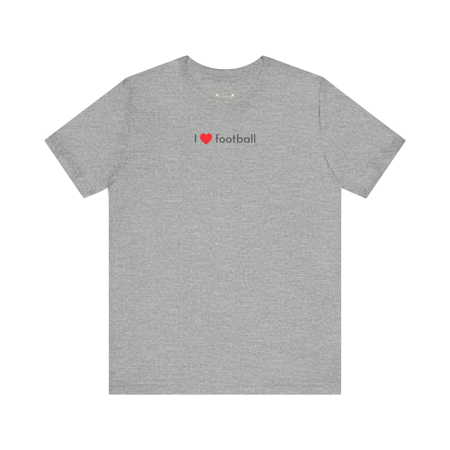 I Love Football Minimalist Style T-Shirt