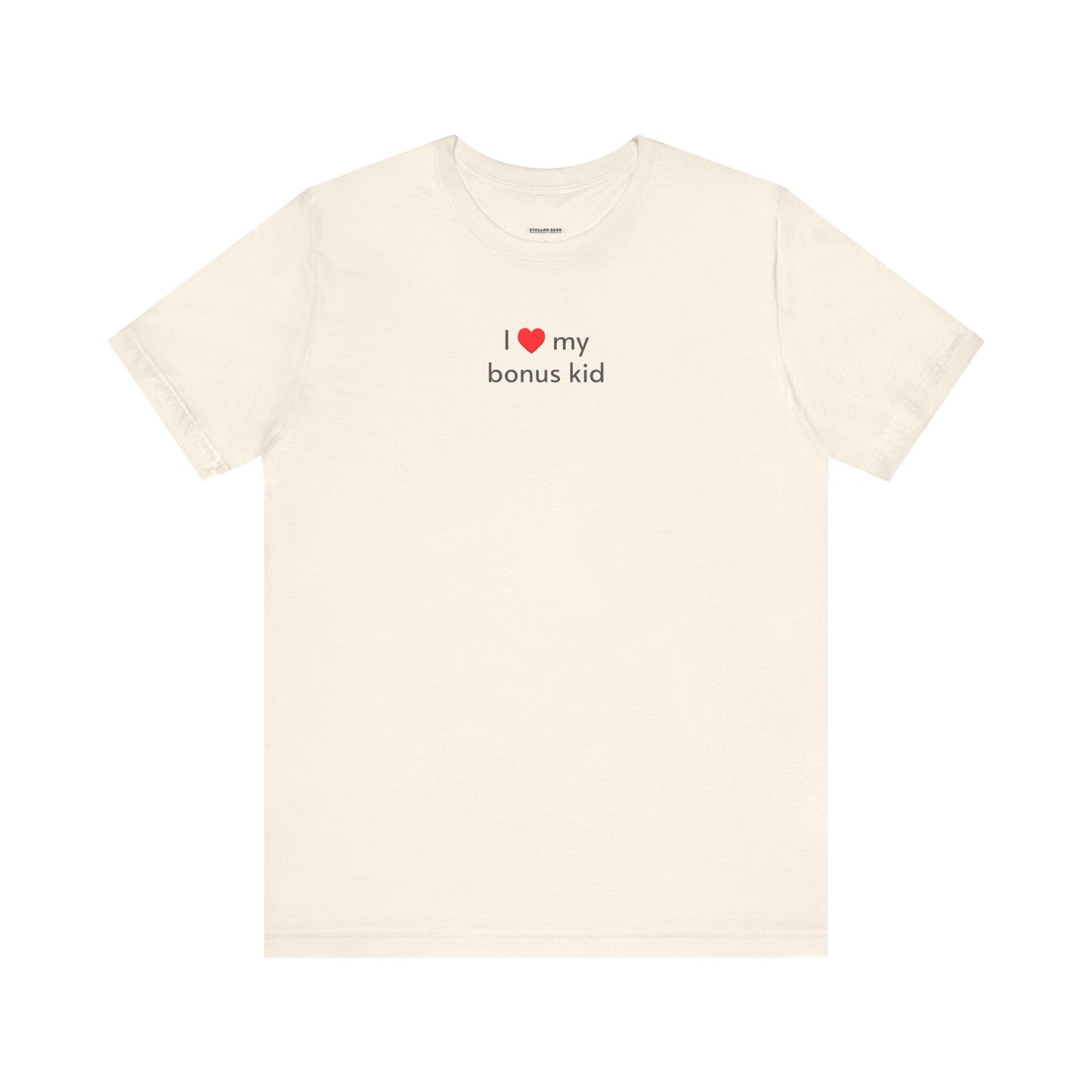 I Love My Bonus Kid Minimalist Style T-Shirt