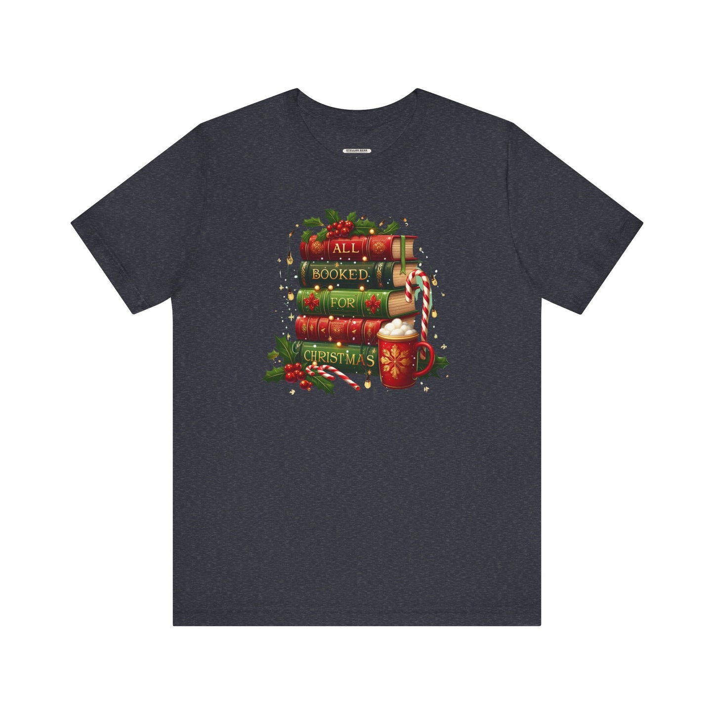 All Booked for Christmas Graphic T-Shirt
