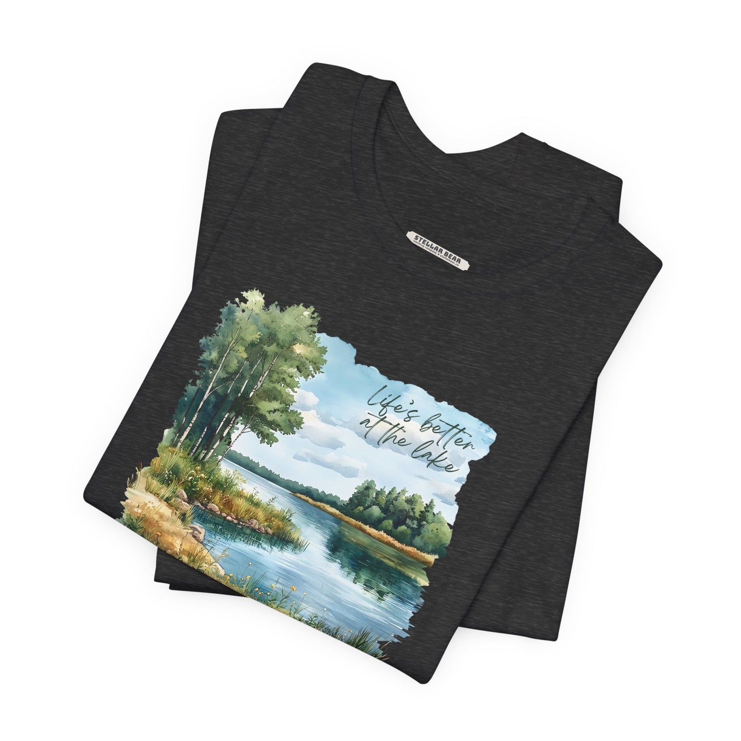 Life's Better at the Lake,  Spring Trees Graphic T-Shirt