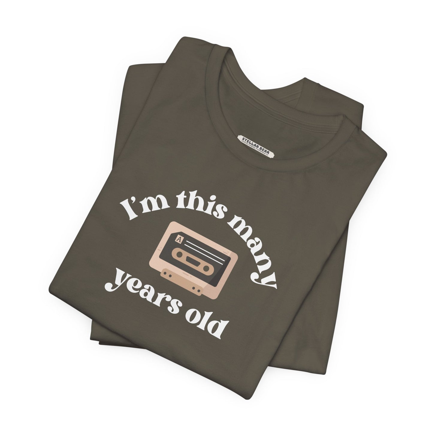 I'm This Many Years Old (Cassette Tape) Graphic T-Shirt