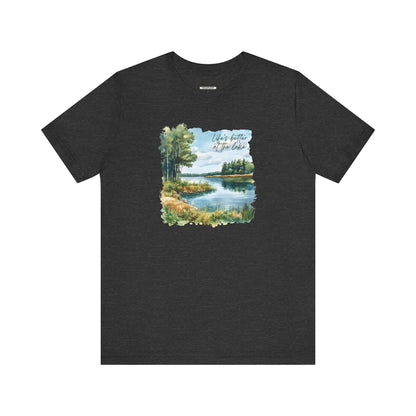Life's Better at the Lake,  Spring Trees Graphic T-Shirt