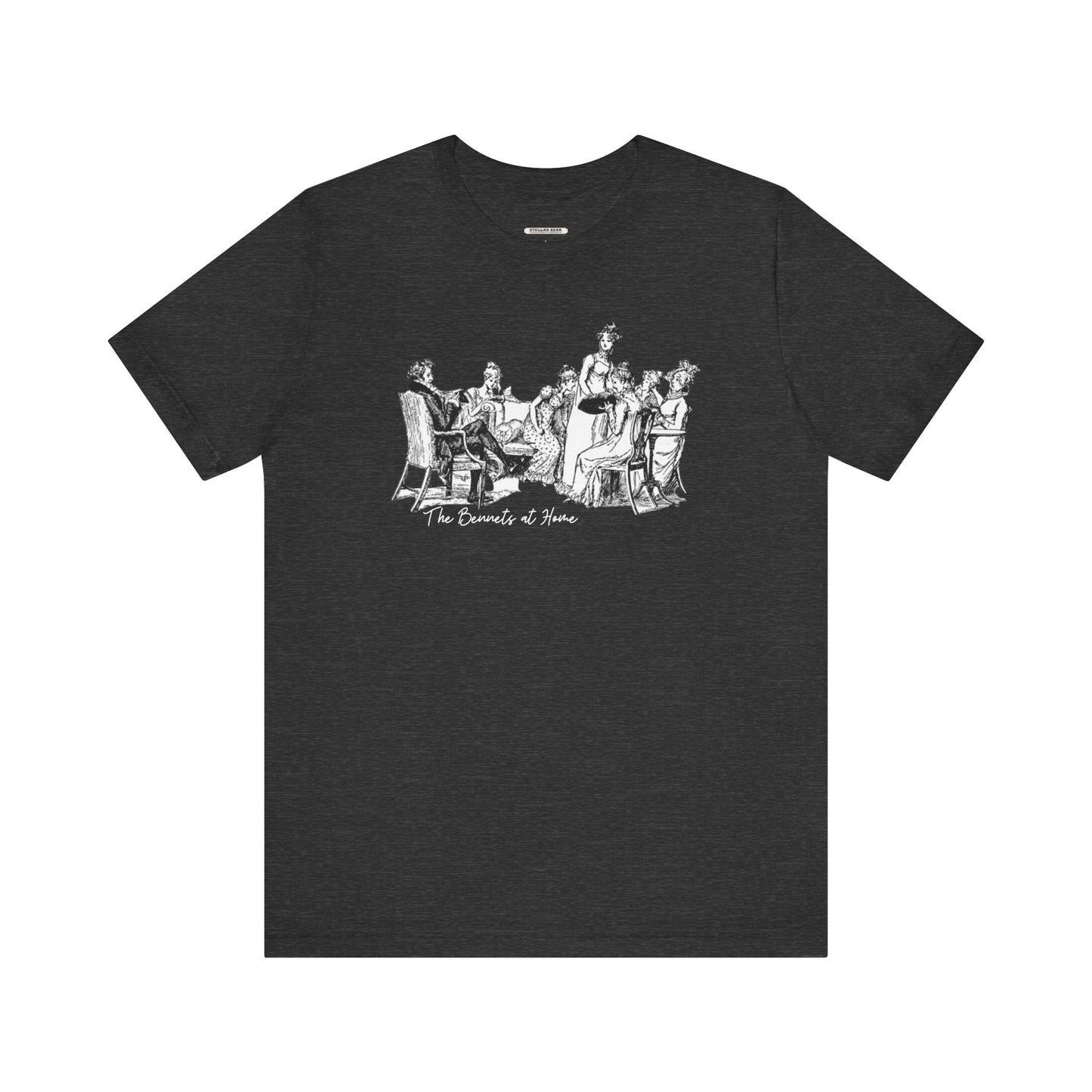 The Bennets at Home, Illustration 1894 Vintage Graphic T-Shirt (Jane Austen)