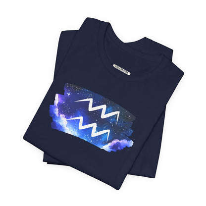 Aquarius Zodiac Sign Graphic T-Shirt