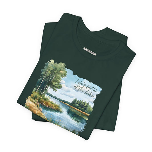 Life's Better at the Lake,  Spring Trees Graphic T-Shirt