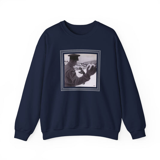 Snowball Fight, Marines, 1940 Vintage Graphic Sweatshirt