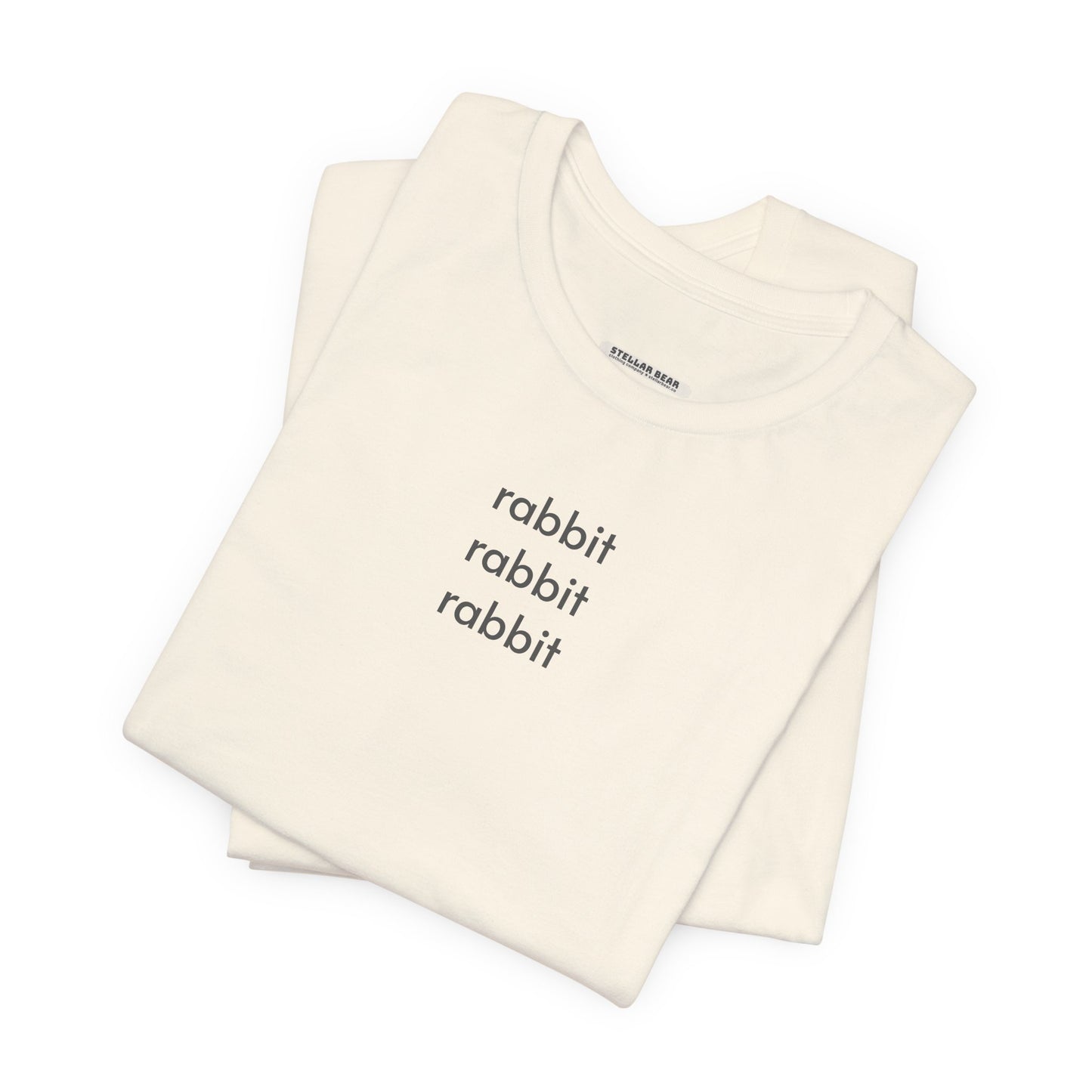Rabbit Rabbit Rabbit Minimalist Style T-Shirt