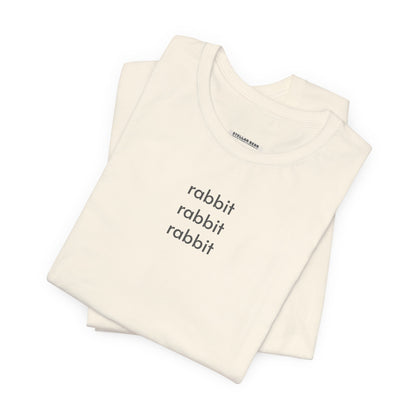 Rabbit Rabbit Rabbit Minimalist Style T-Shirt