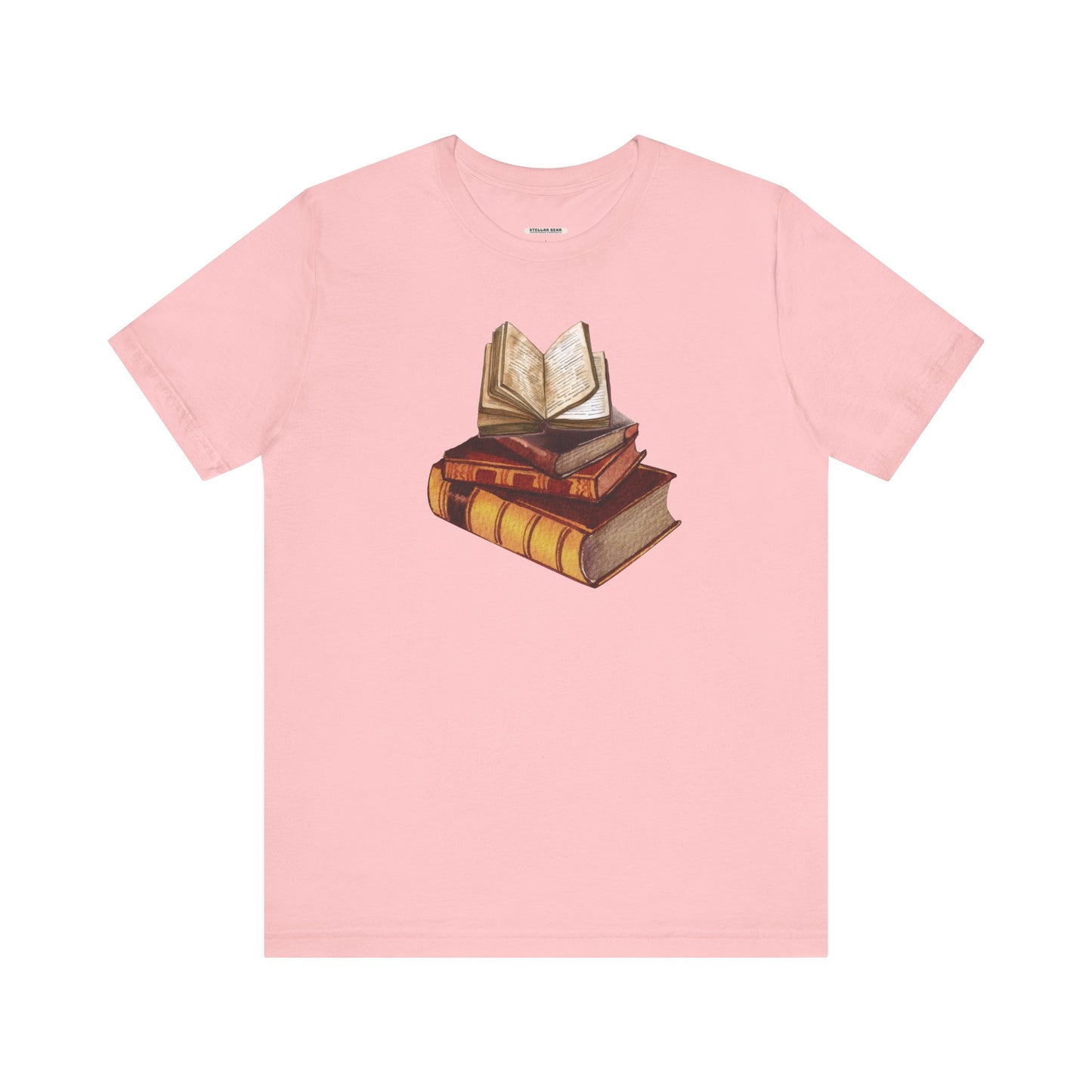 Stack of Old Books Vintage Objects Graphic T-Shirt