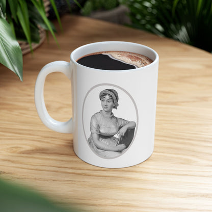 Jane Austen Portrait Vintage Graphic Mug