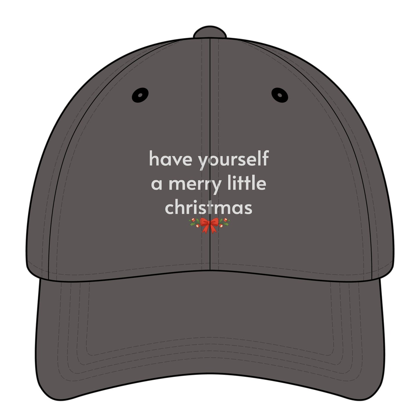 Have Yourself a Merry Little Christmas Minimalist Style Cap