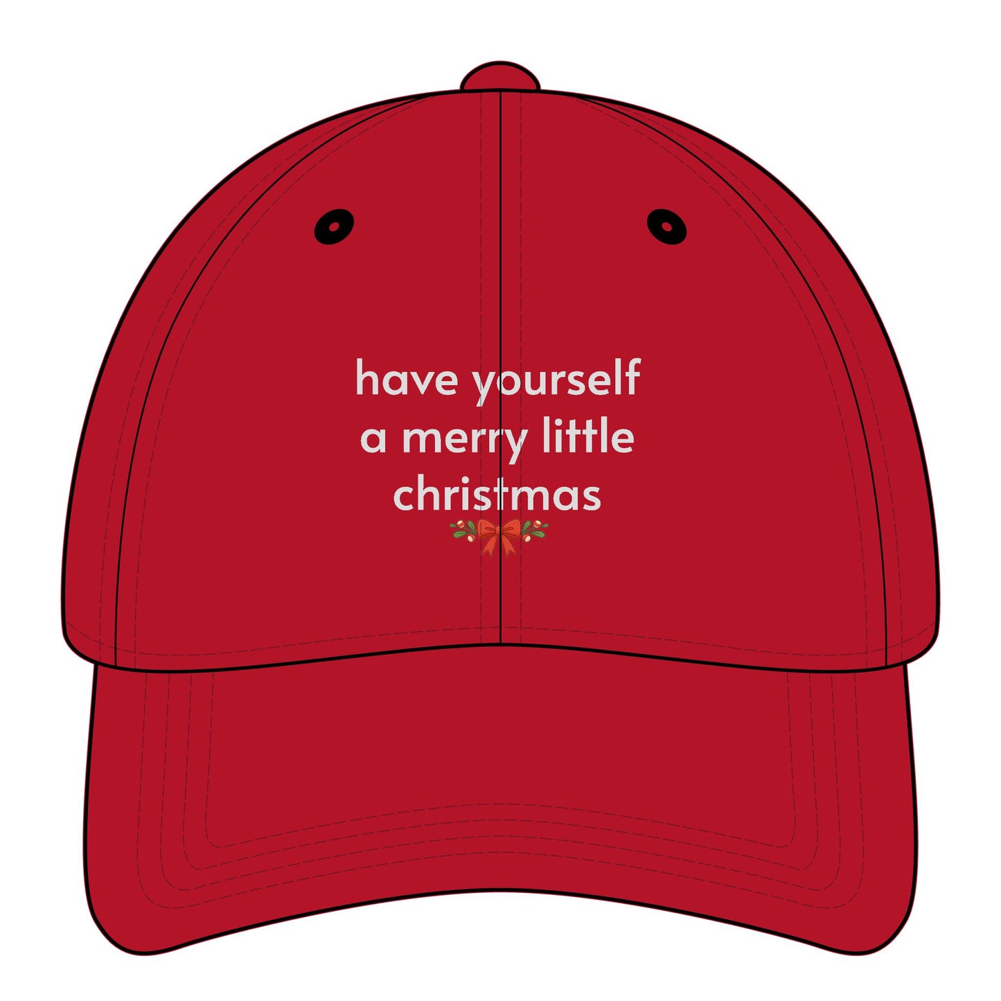 Have Yourself a Merry Little Christmas Minimalist Style Cap