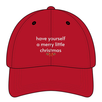 Have Yourself a Merry Little Christmas Minimalist Style Cap