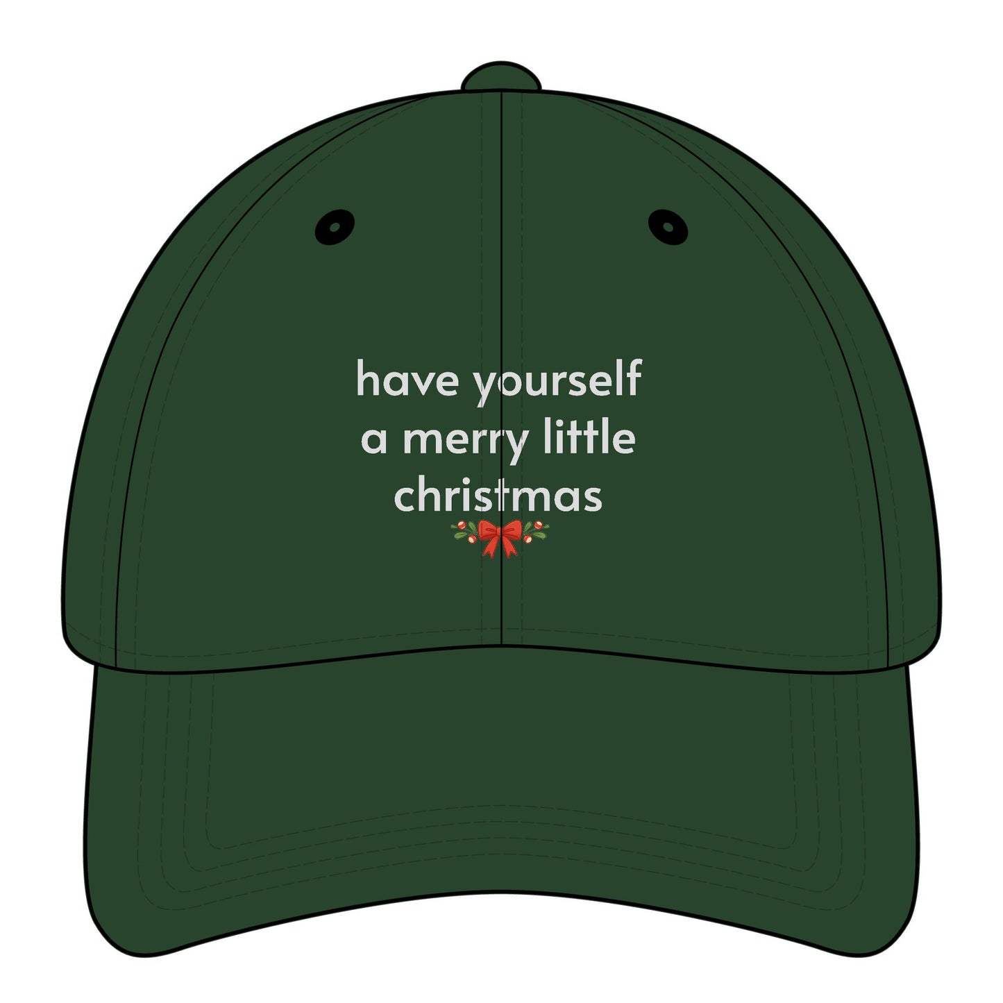 Have Yourself a Merry Little Christmas Minimalist Style Cap