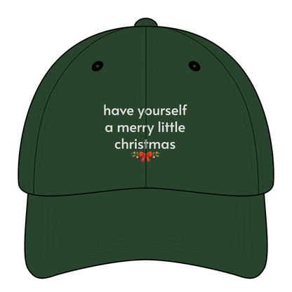 Have Yourself a Merry Little Christmas Minimalist Style Cap