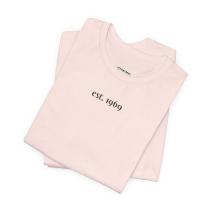 Est. (Personalized Year) Birthday Minimalist Style T-Shirt