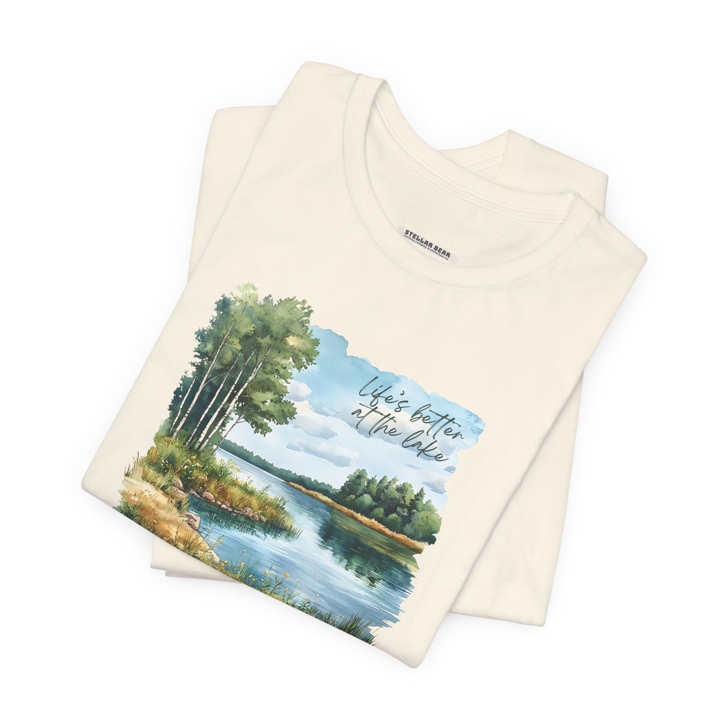 Life's Better at the Lake,  Spring Trees Graphic T-Shirt
