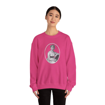 Jane Austen Portrait Vintage Graphic Sweatshirt