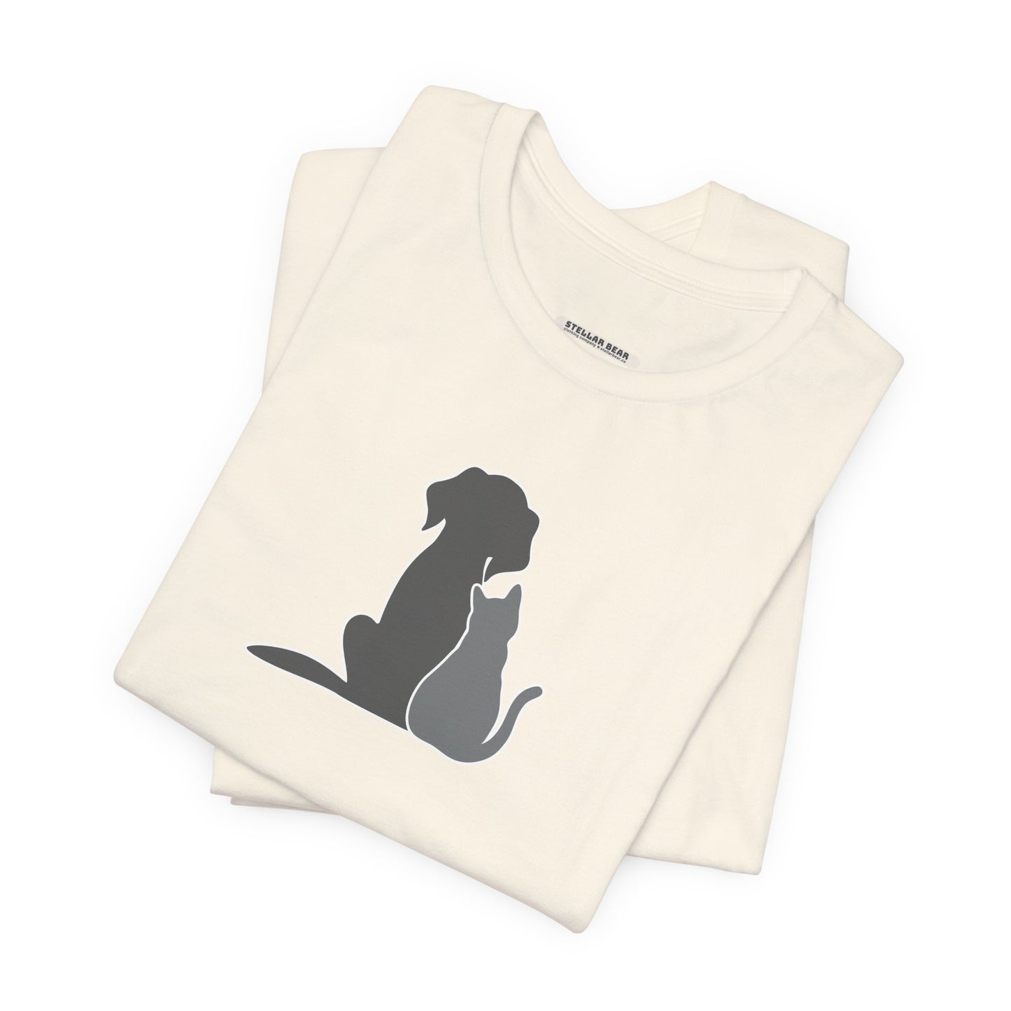 Dog and Cat • Sitting Graphic T-Shirt