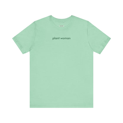 Plant Woman Minimalist Style T-Shirt
