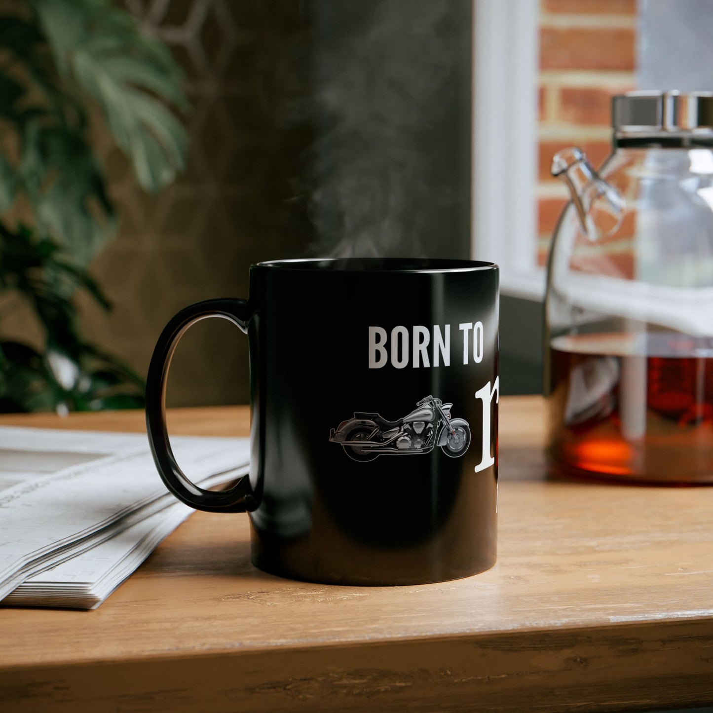 Born to Ride Forced to Work Graphic Mug